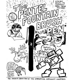 Pentel Pocket Brush Pen Poster